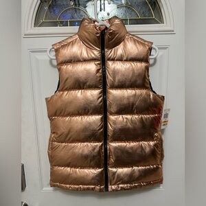 Material Girl Active Rose gold puffer vest Women's size Small